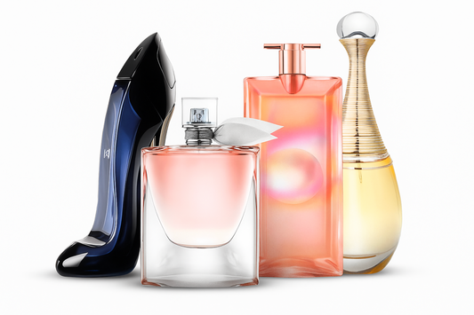 PLATI JEDAN I DOBIVI ČETIRI! Ekskluzivan set premium ženskih parfema: Good Girl, La Vie Est Belle, Lancôme Idôle i J'adore (Eau de Parfum, 100 ml svaki)